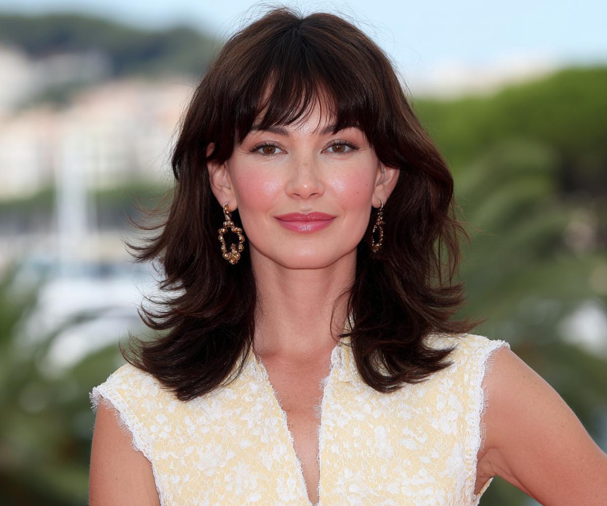 Brown Layered Cut Curtain Bangs