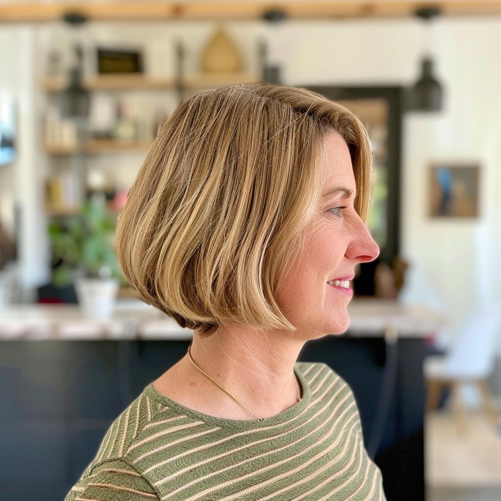 Klassischer Blunt Bob für feines Haar