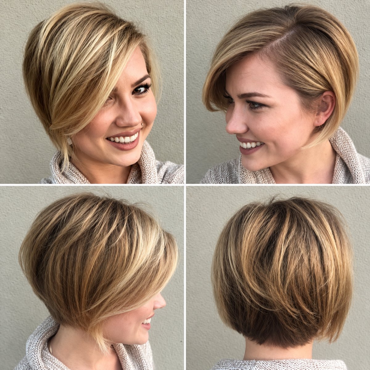 Kurzer Bob für feines Haar