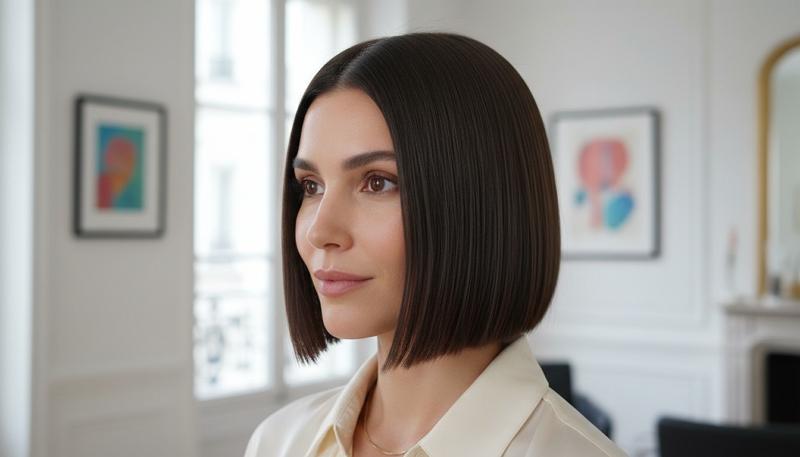 Sleek kurzer Bob glatt