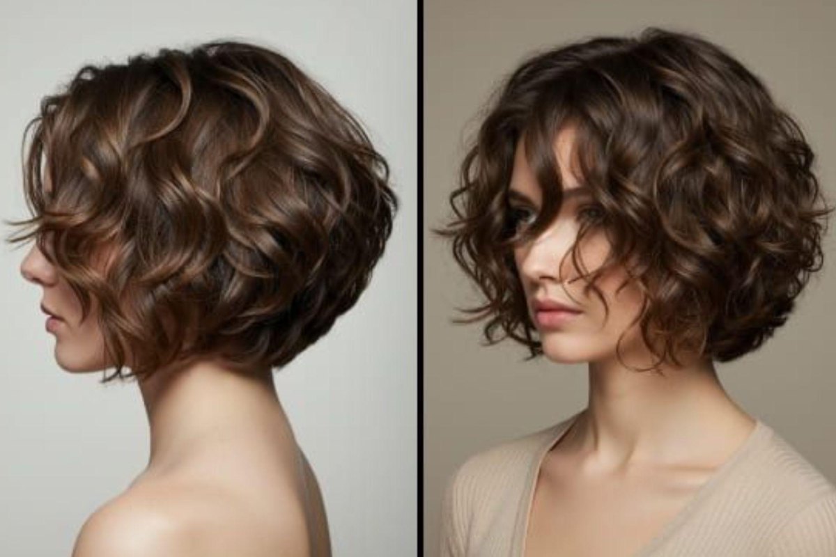 Kurzer Bob mit Locken