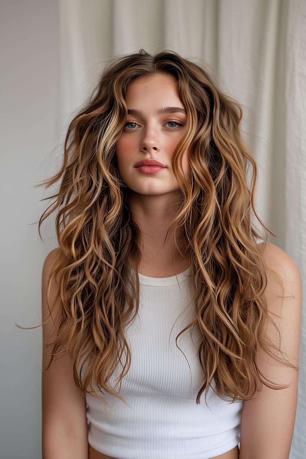 Lange Traumlocken mit Glanz