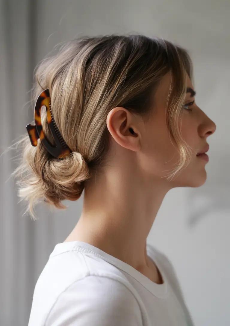 Mini Dutt kurze Haare Klammer