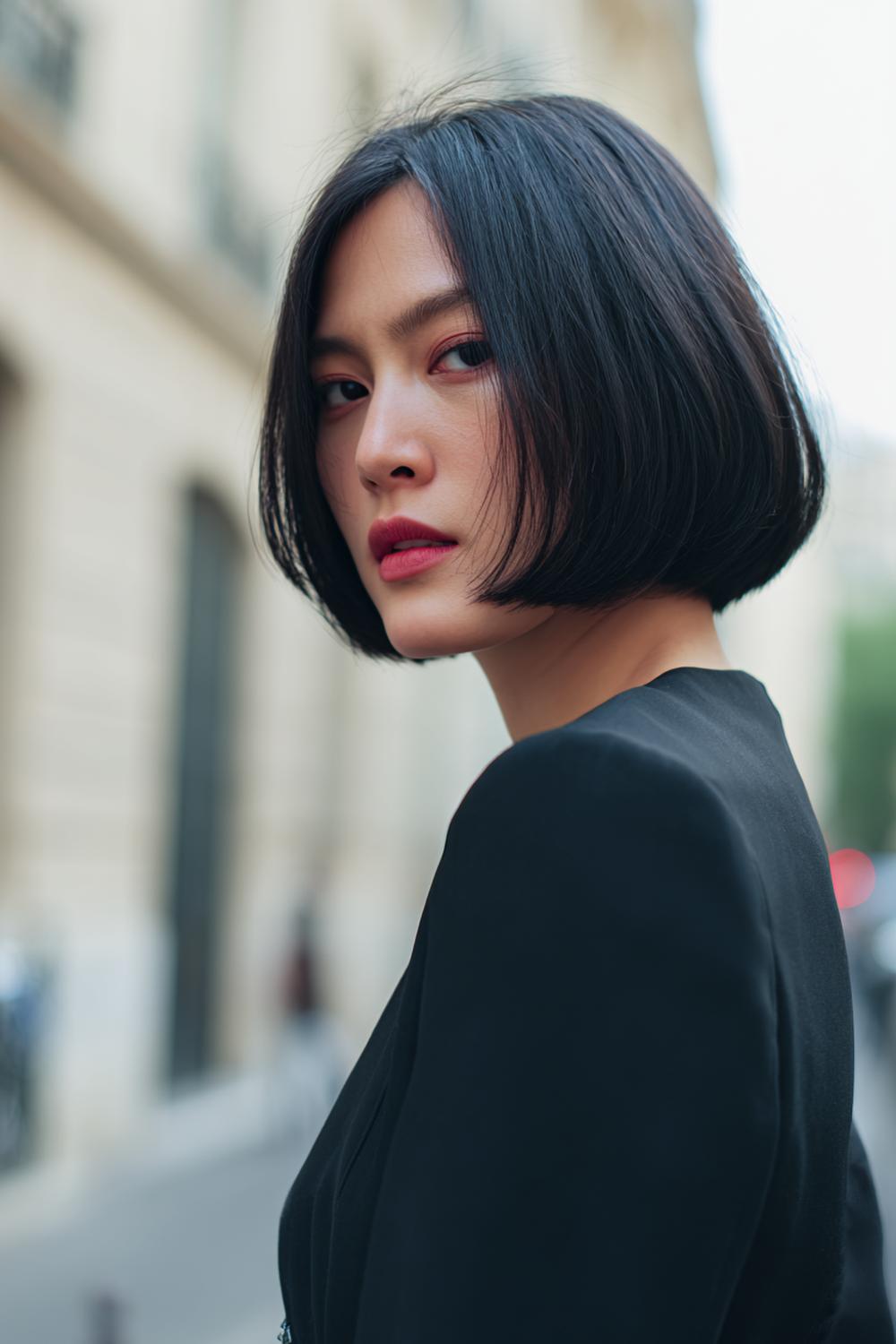 12. Minimal Hair Looks 2026: Short Bob mit präziser Innenwölbung