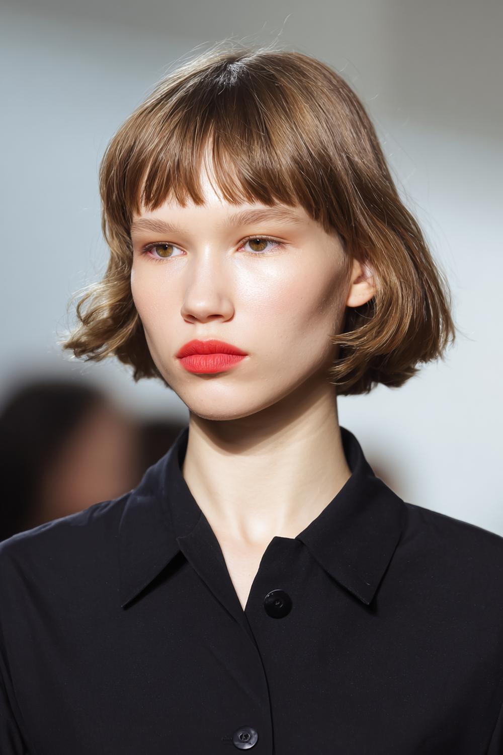 25. Minimal Hair Looks 2026: Glatter Bob mit minimaler Kante am Pony