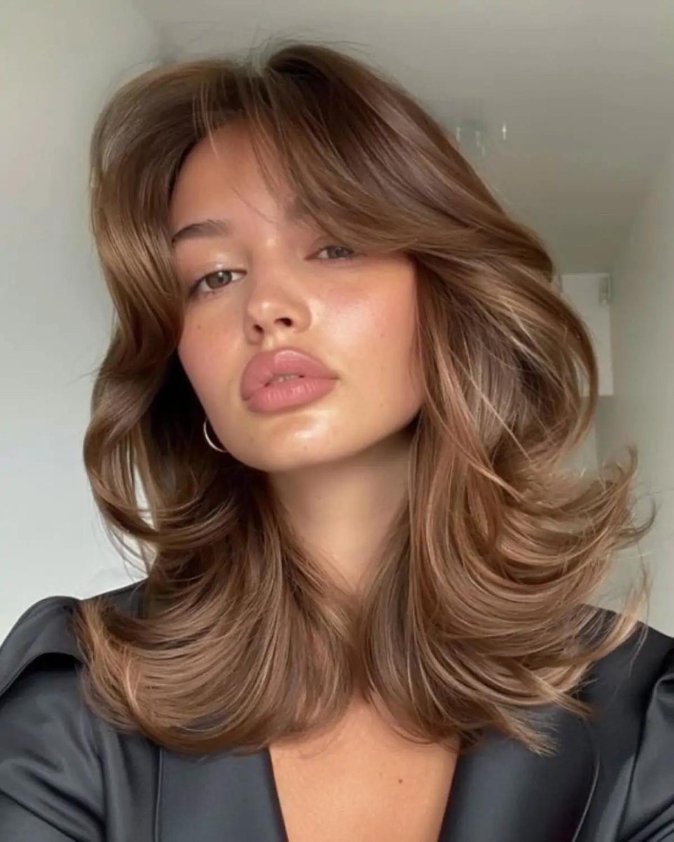 Mittellanger Butterfly Cut Volumen