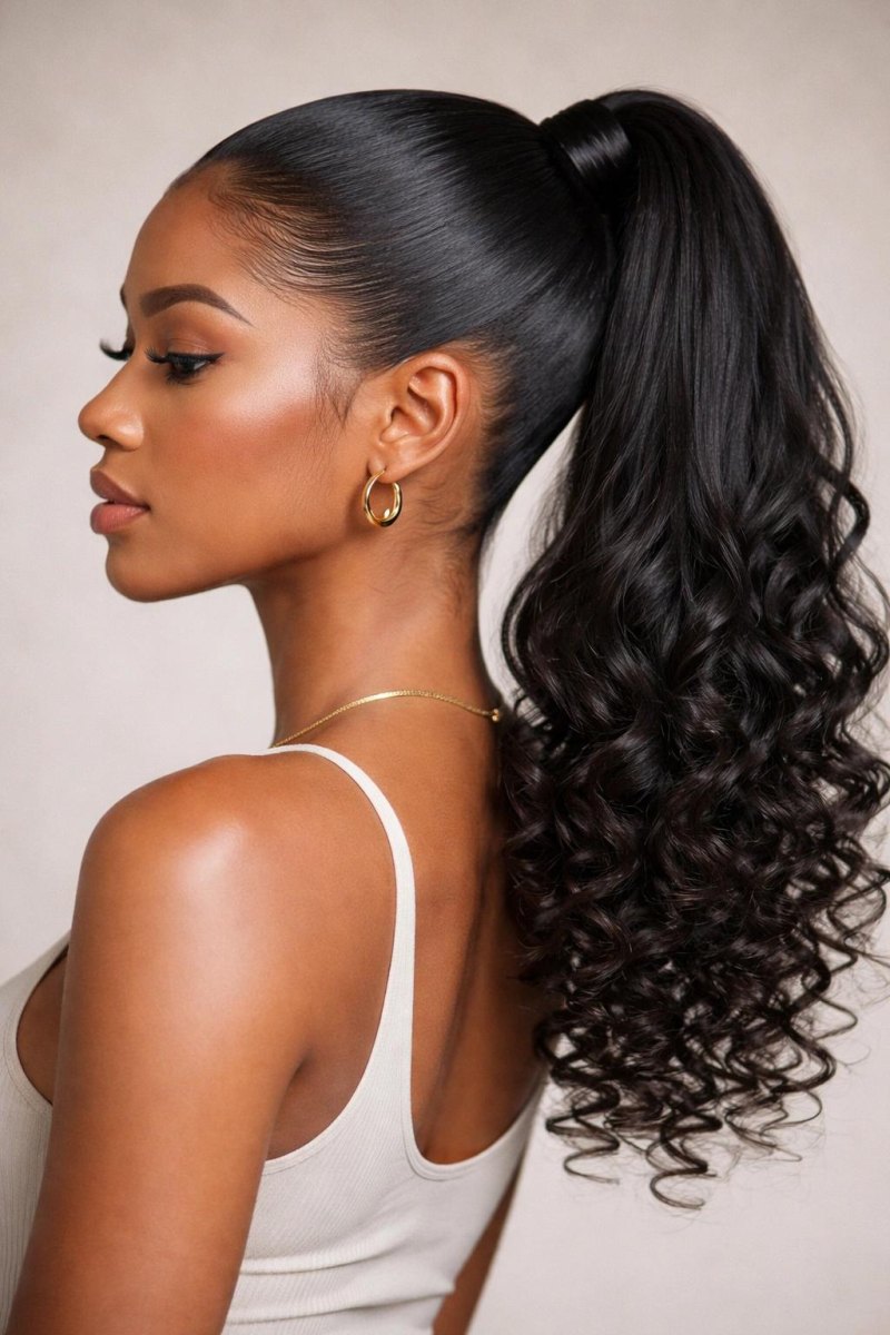Moderner Slick Back Ponytail Trend