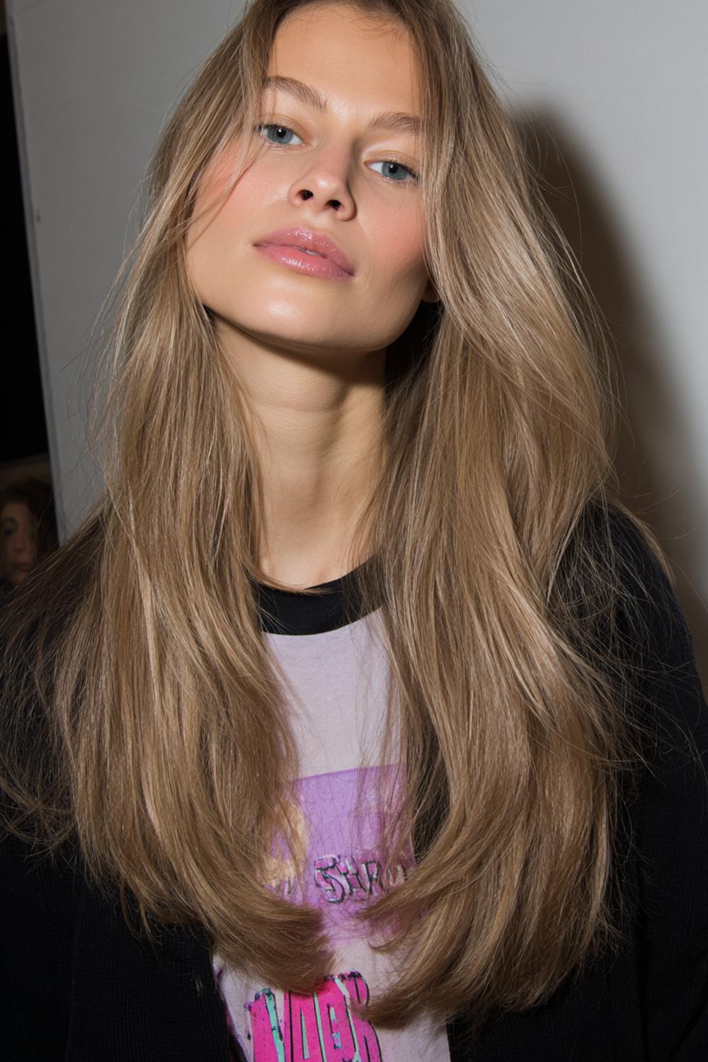 16. Must Try Frisuren 2026: Long Layers mit „Air-Dried“ Natural Finish