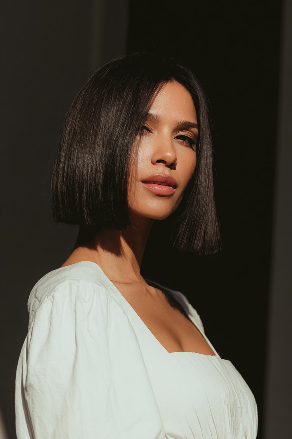 9. Must Try Frisuren 2026: Blunt Lob mit unsichtbaren Innenstufen