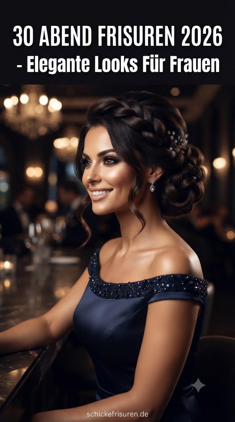30 Abend Frisuren 2026 - Elegante Looks Für Frauen
