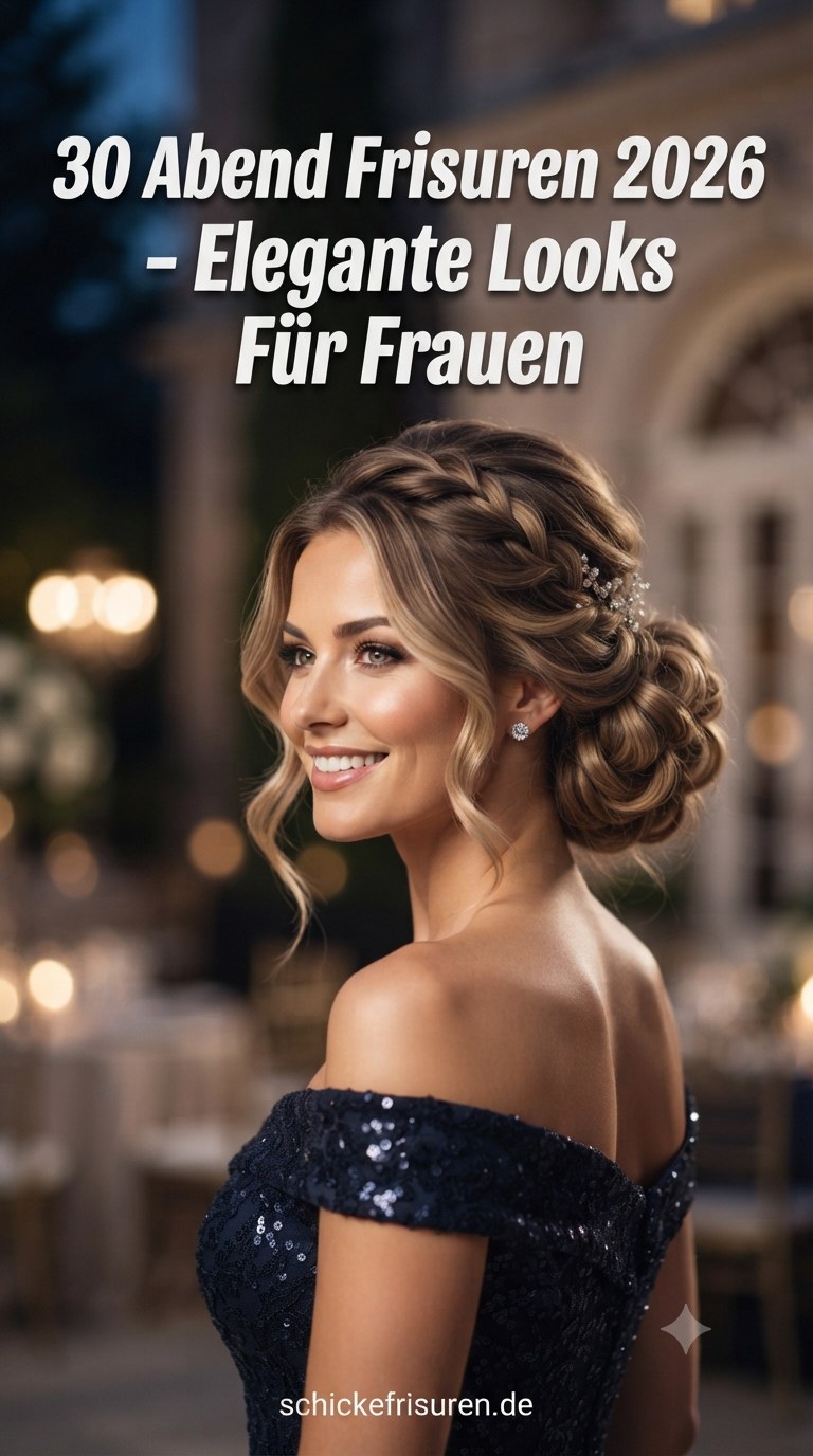 30 Abend Frisuren 2026 - Elegante Looks Für Frauen
