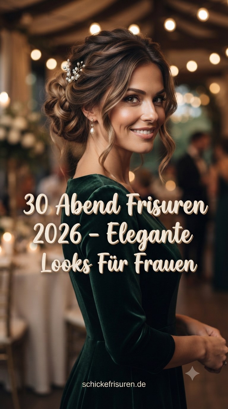 30 Abend Frisuren 2026 - Elegante Looks Für Frauen