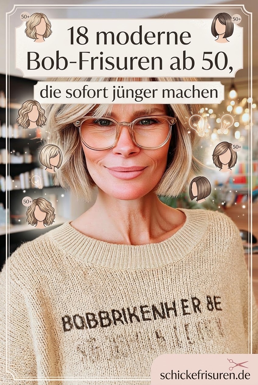 18 moderne Bob-Frisuren ab 50, die sofort jünger machen