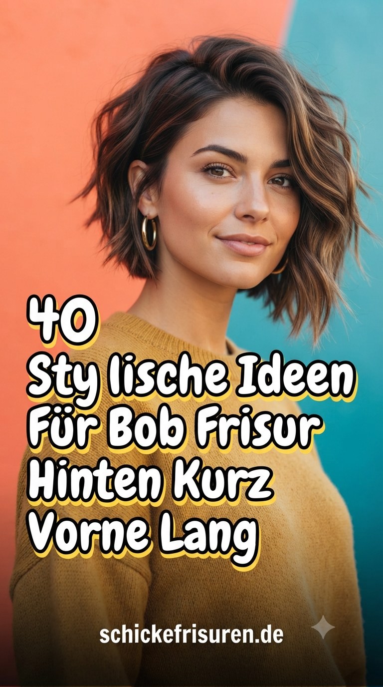 40 Stylische Ideen Für Bob Frisur Hinten Kurz Vorne Lang