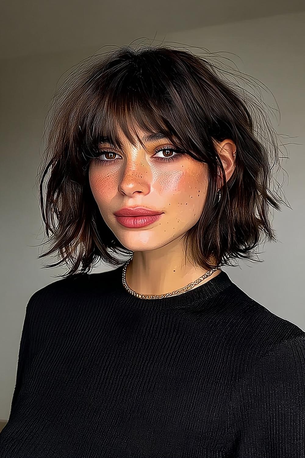 Voluminöser Pony-Bob