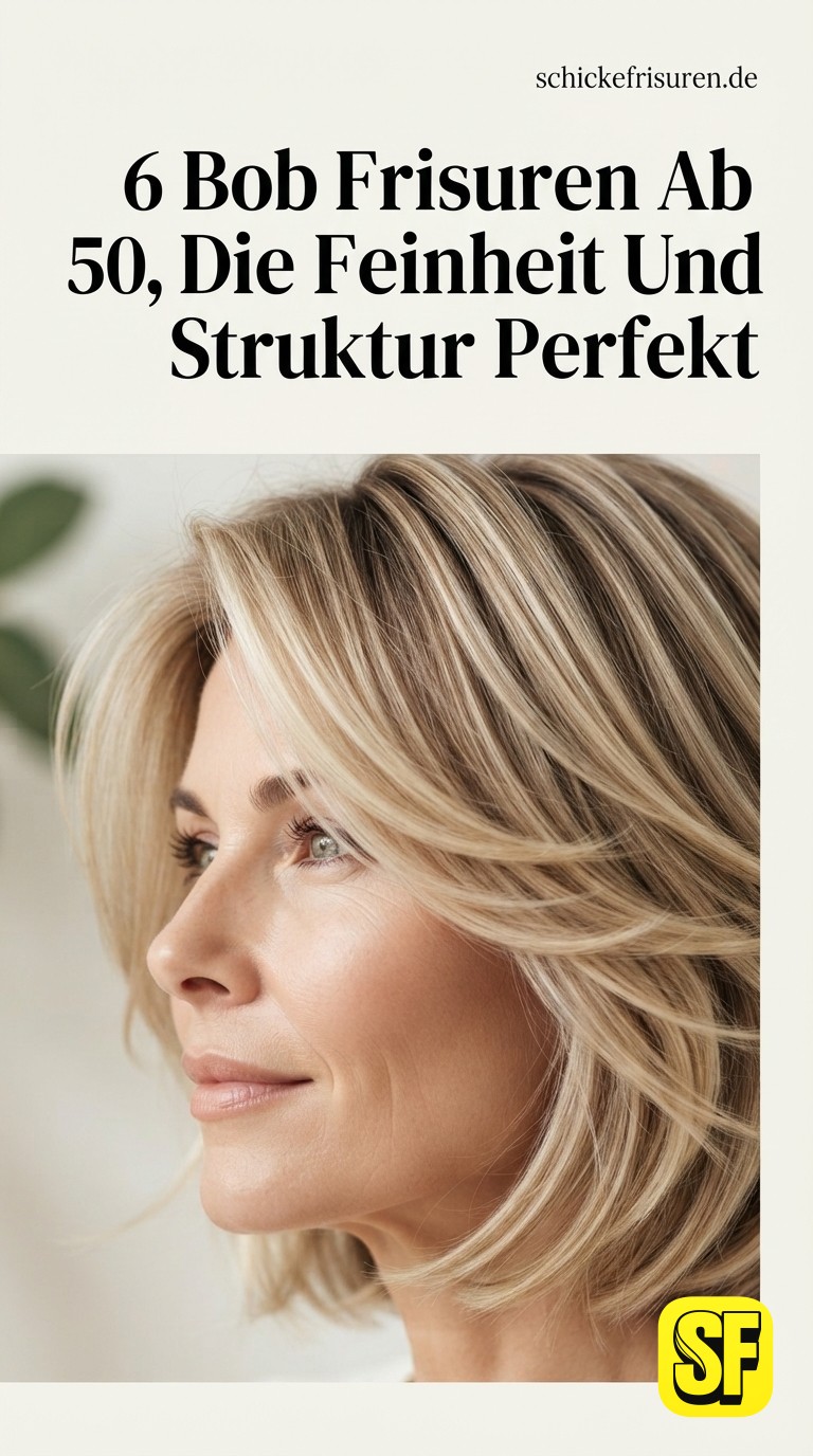 6 Bob Frisuren Ab 50, Die Feinheit Und Struktur Perfekt