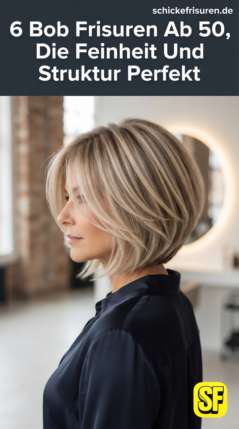 6 Bob Frisuren Ab 50, Die Feinheit Und Struktur Perfekt