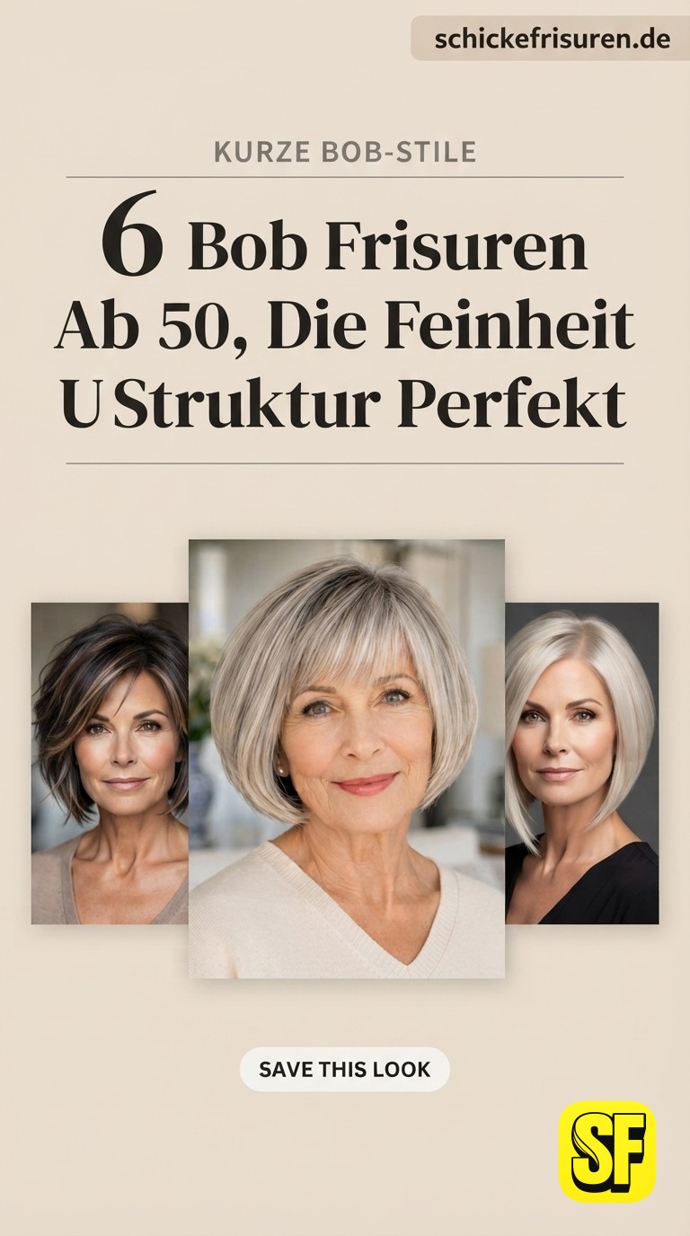 6 Bob Frisuren Ab 50, Die Feinheit Und Struktur Perfekt