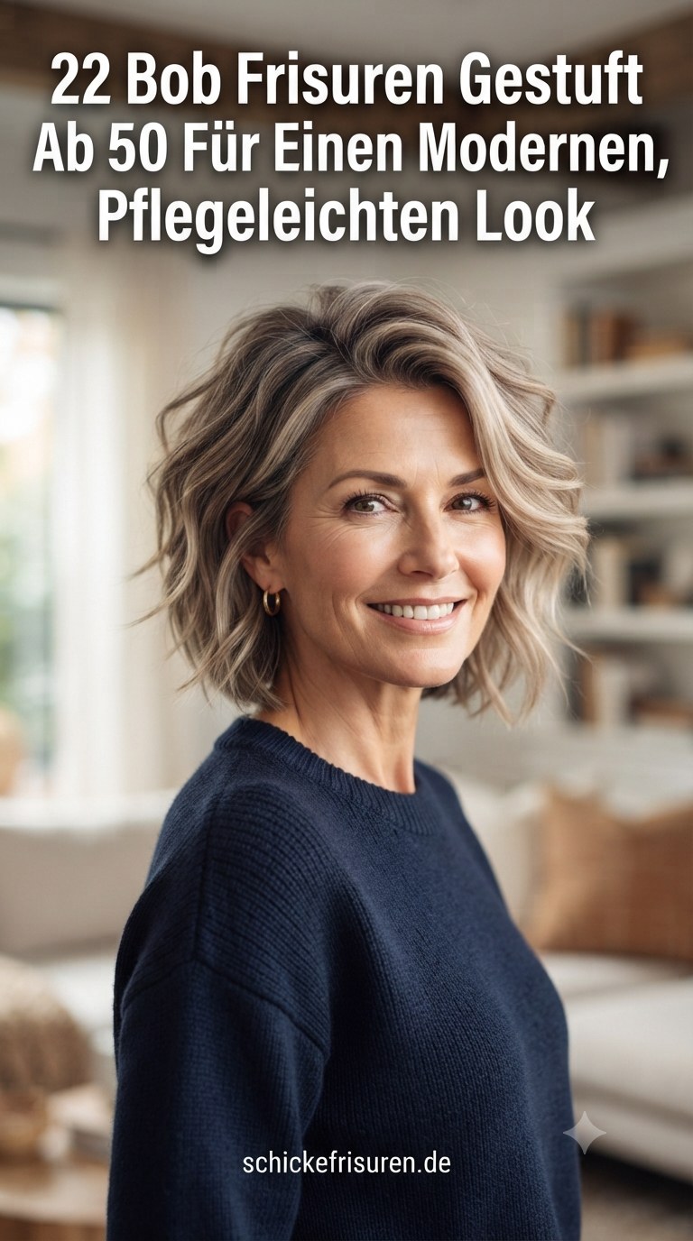 22 Bob Frisuren Gestuft Ab 50 Für Einen Modernen, Pflegeleichten Look