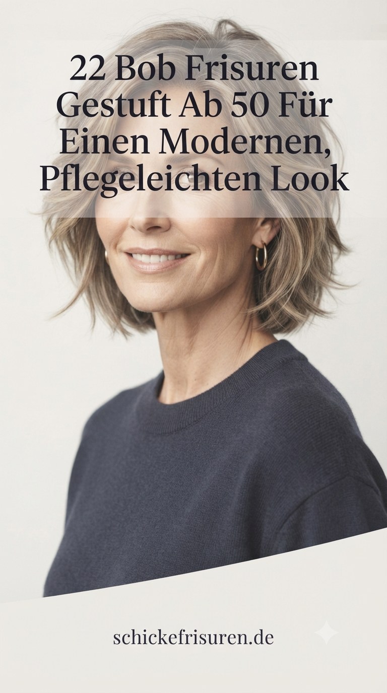 22 Bob Frisuren Gestuft Ab 50 Für Einen Modernen, Pflegeleichten Look