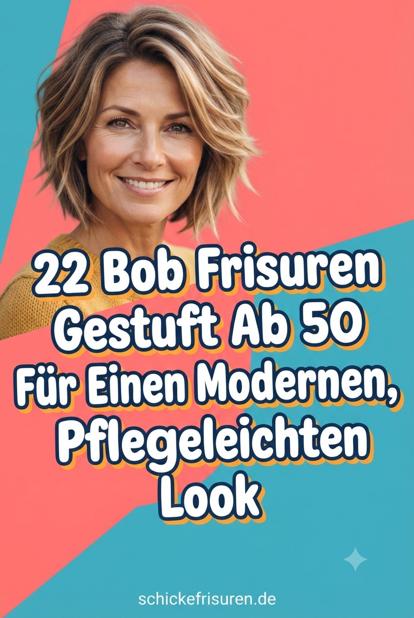 22 Bob Frisuren Gestuft Ab 50 Für Einen Modernen, Pflegeleichten Look