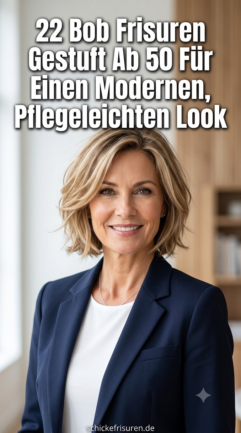 22 Bob Frisuren Gestuft Ab 50 Für Einen Modernen, Pflegeleichten Look