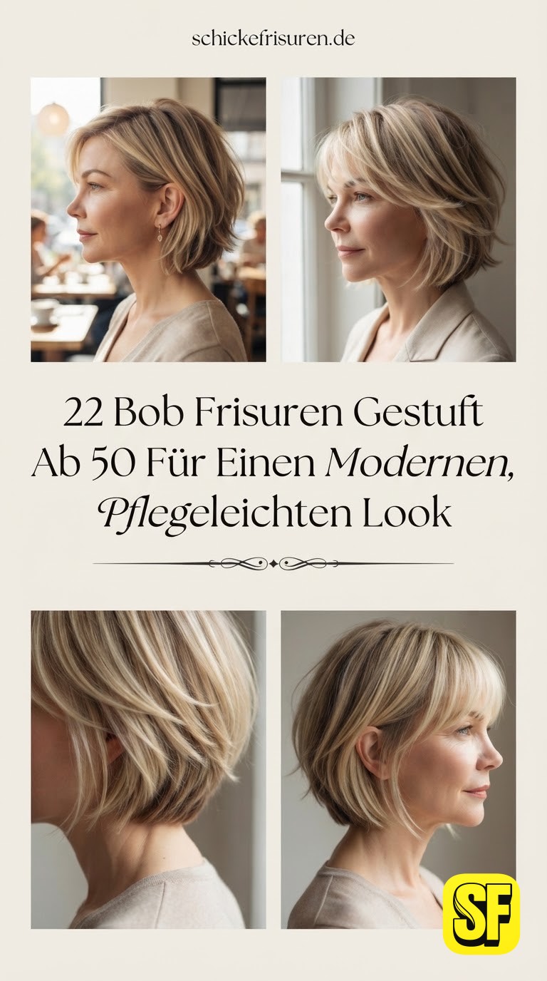 22 Bob Frisuren Gestuft Ab 50 Für Einen Modernen, Pflegeleichten Look