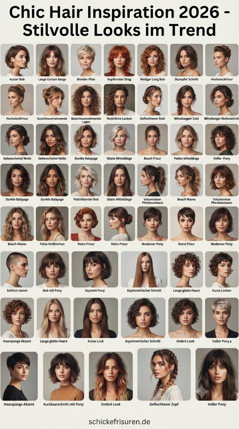 Chic Hair Inspiration 2026 - Stilvolle Looks im Trend