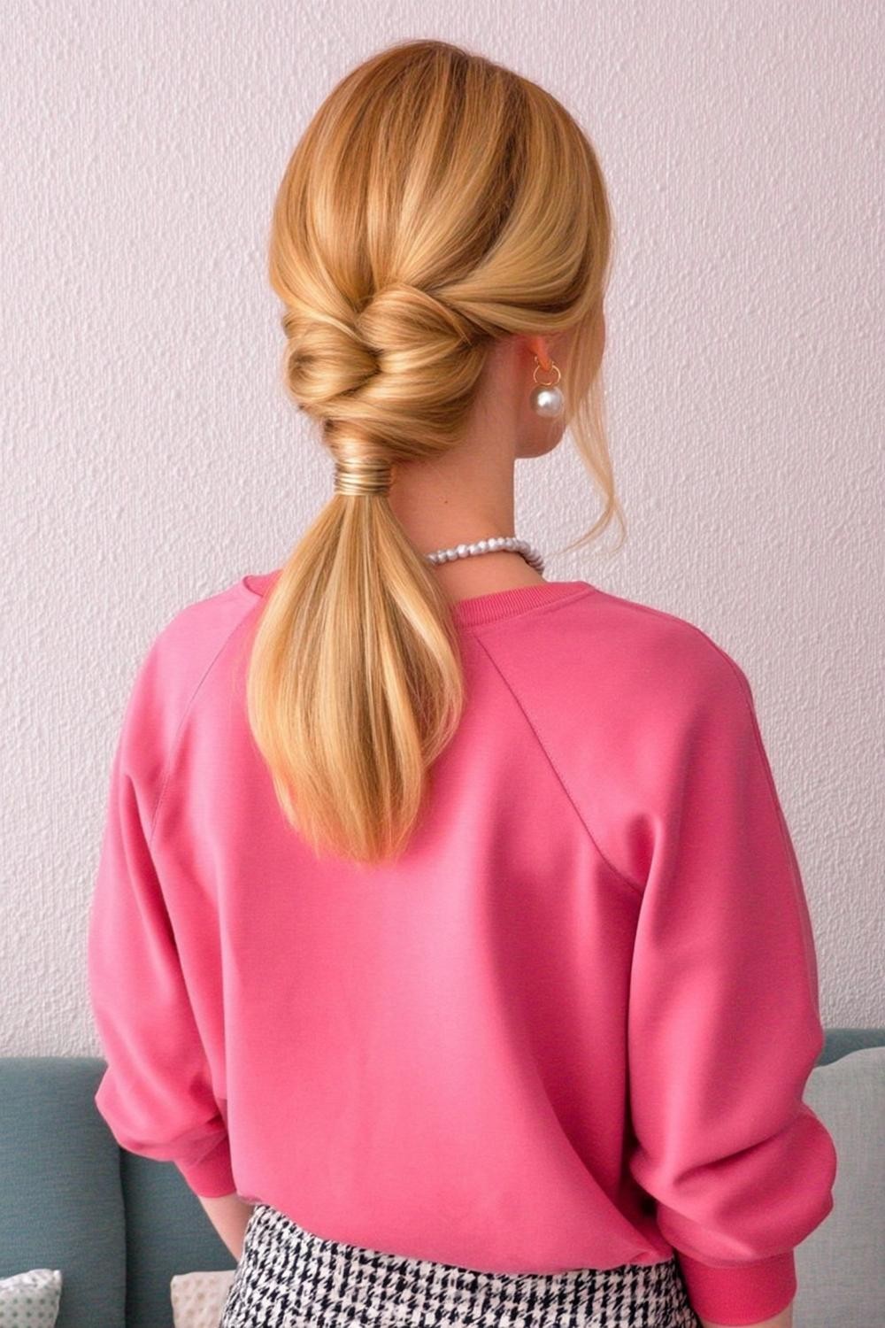 Gedrehter Pferdeschwanz