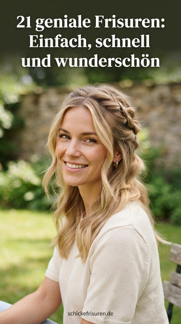 21 geniale Frisuren: Einfach, schnell und wunderschön