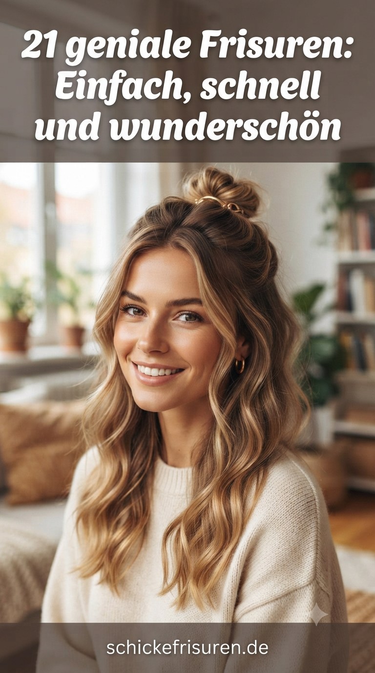 21 geniale Frisuren: Einfach, schnell und wunderschön