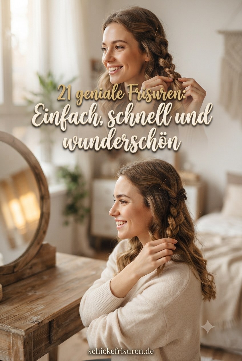 21 geniale Frisuren: Einfach, schnell und wunderschön