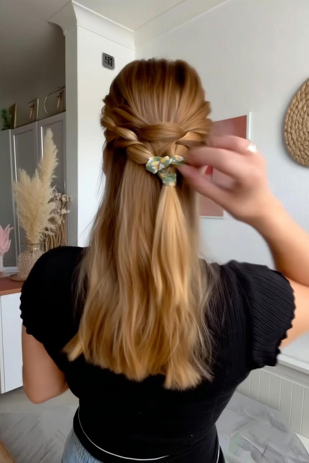 Romantischer Flechtpferdeschwanz