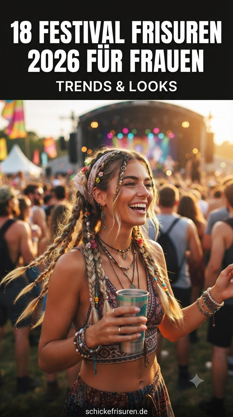 18 Festival Frisuren 2026 Für Frauen - Trends & Looks
