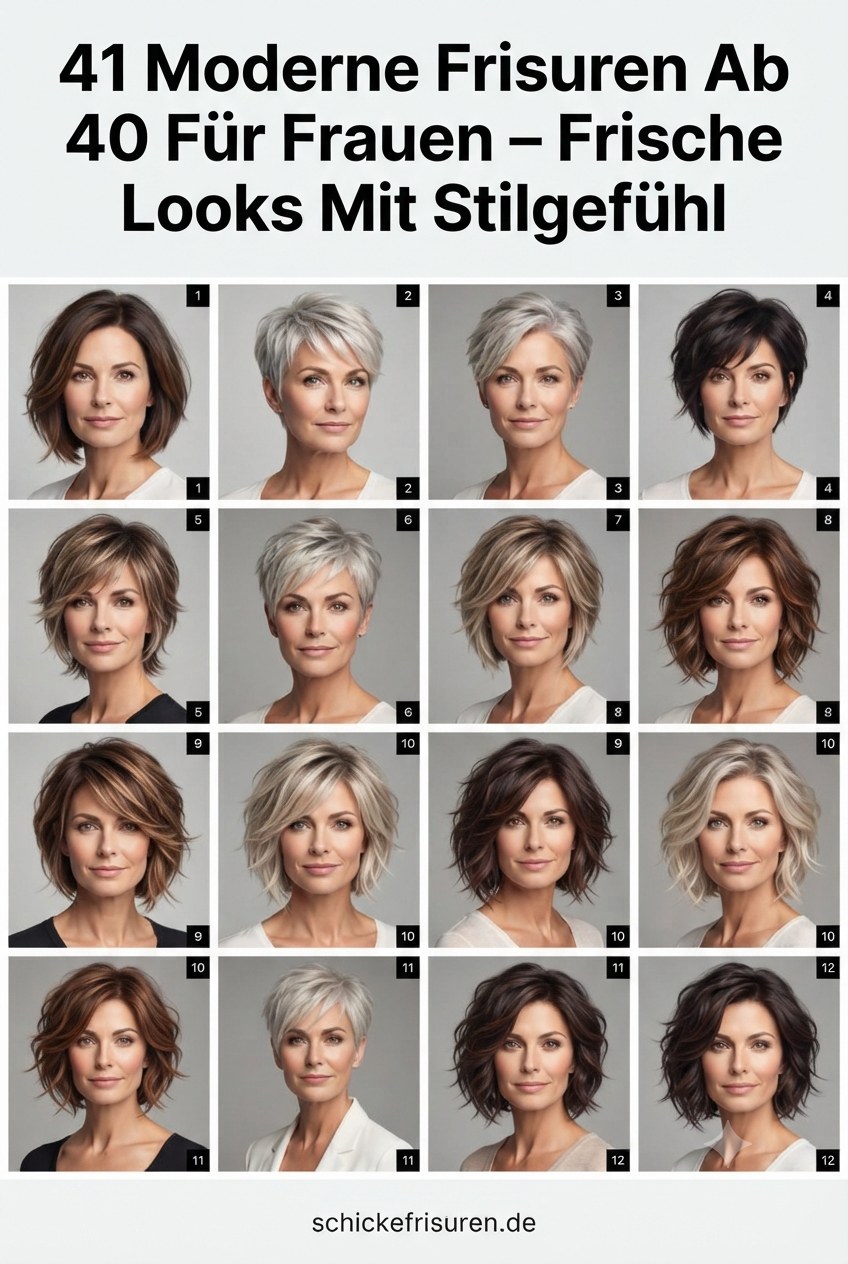 41 Moderne Frisuren Ab 40 Für Frauen – Frische Looks Mit Stilgefühl