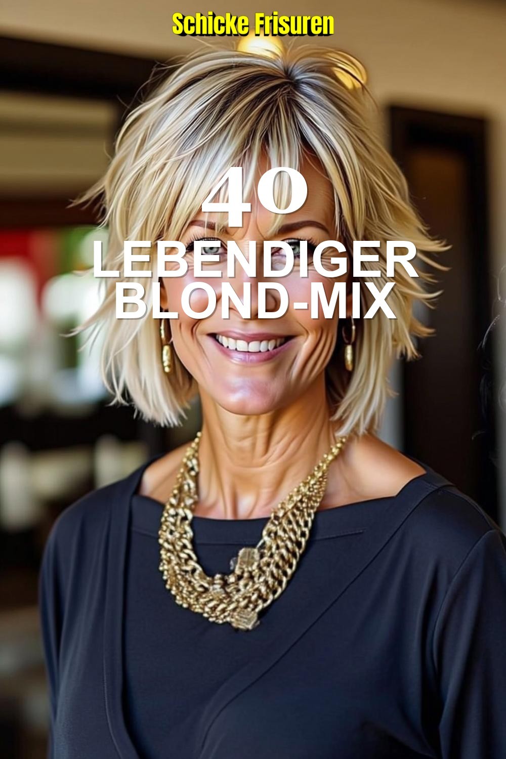 Lebendiger Blond-Mix