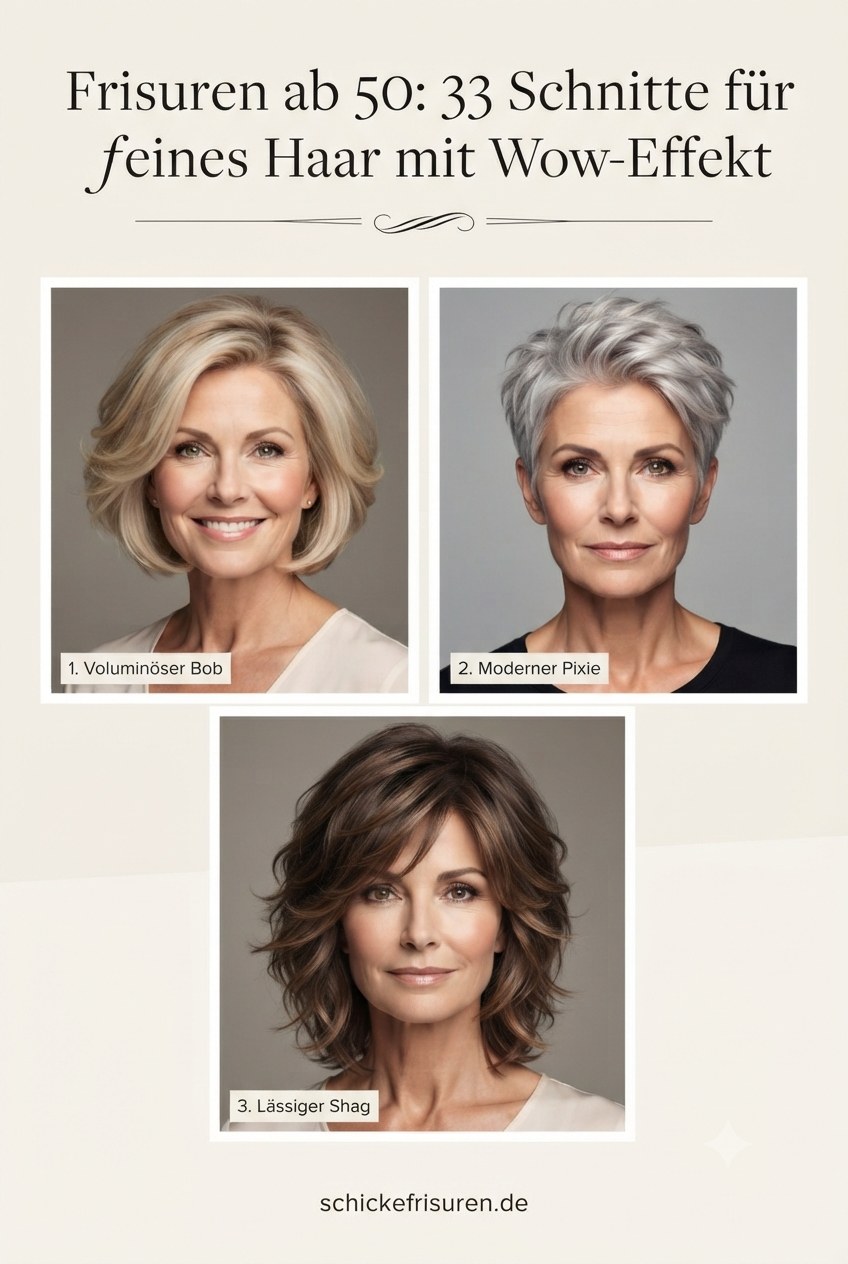 Frisuren ab 50: 33 Schnitte für feines Haar mit Wow-Effekt