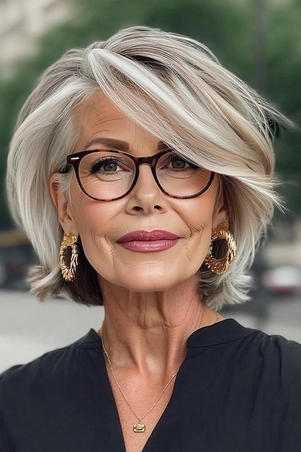 Eleganter Schulterlanger Bob