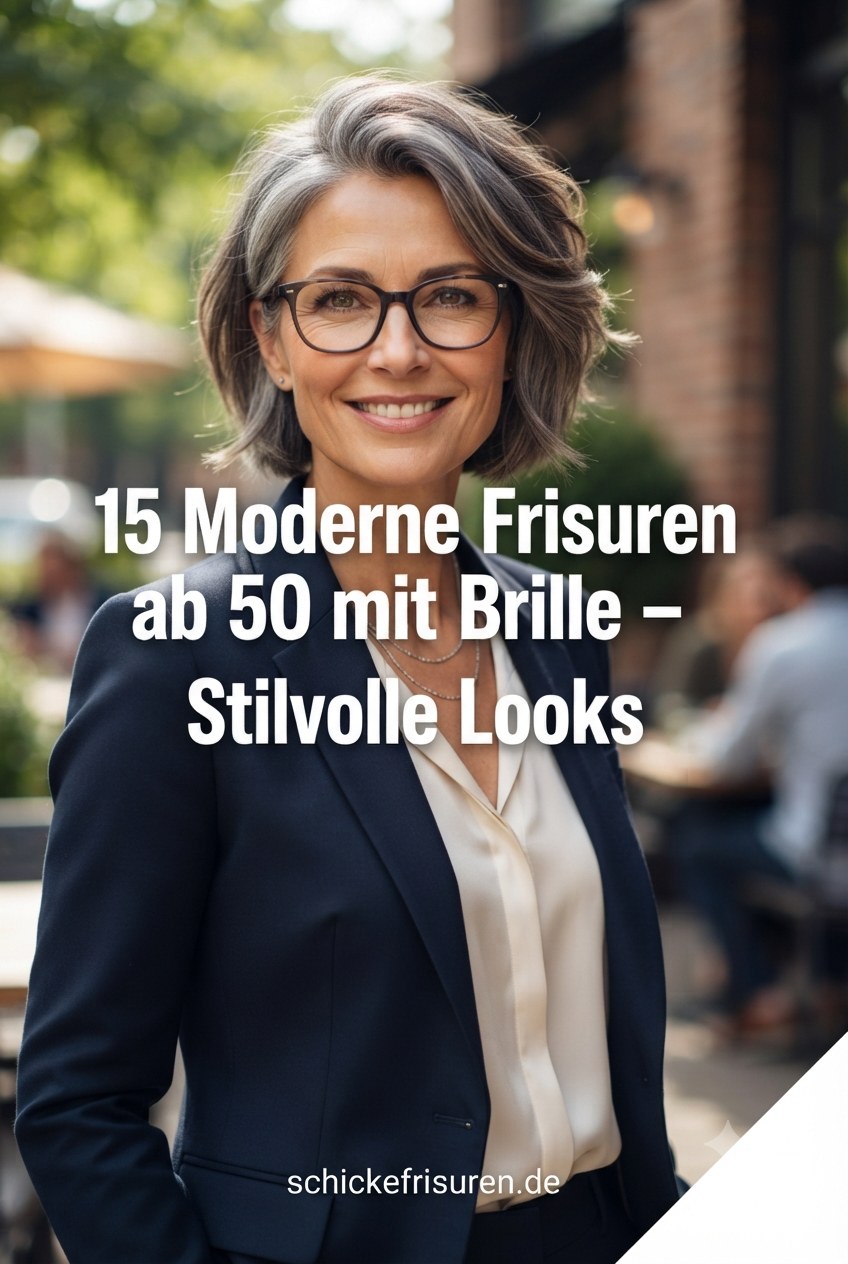 15 Moderne Frisuren ab 50 mit Brille - Stilvolle Looks