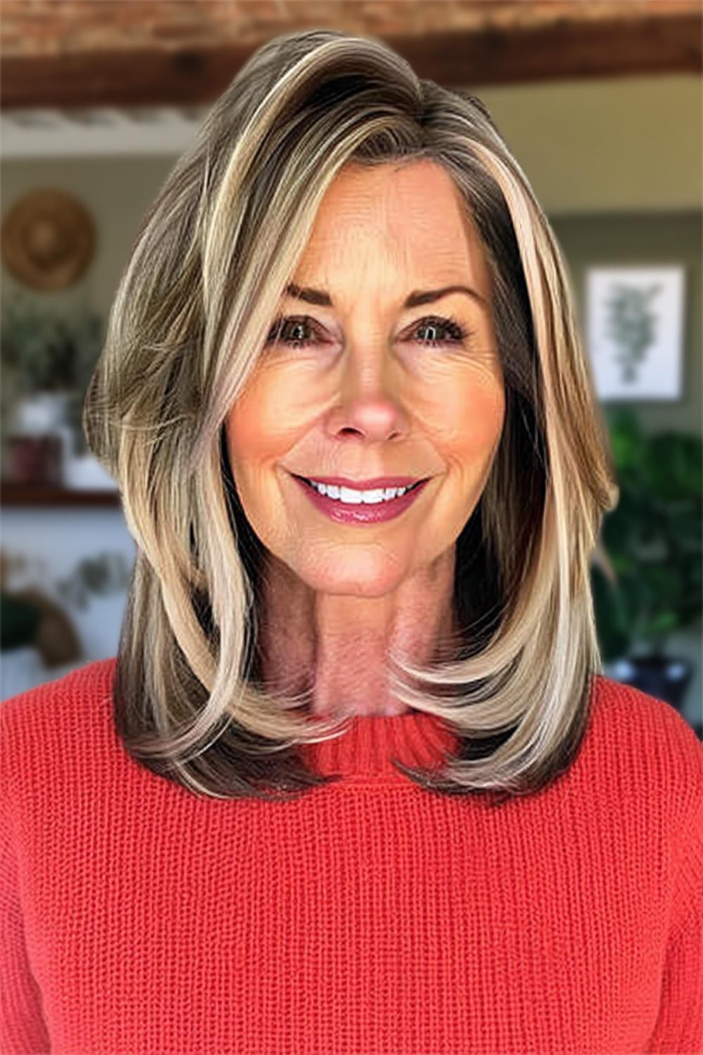 Schulterlanger Blond-Mix