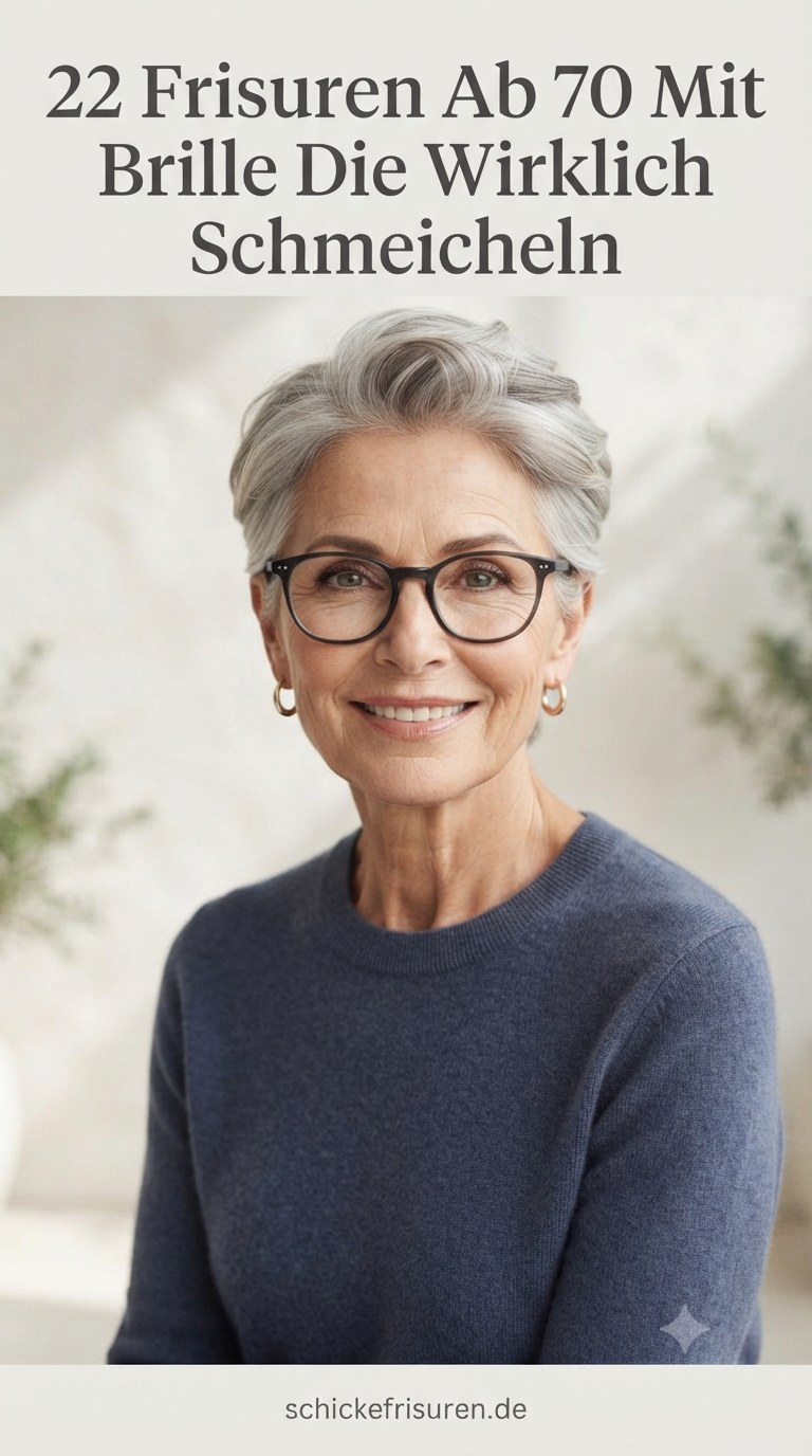 22 Frisuren Ab 70 Mit Brille Die Wirklich Schmeicheln