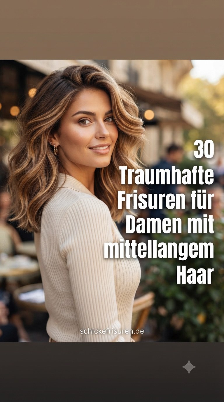 30 Traumhafte Frisuren für Damen mit mittellangem Haar