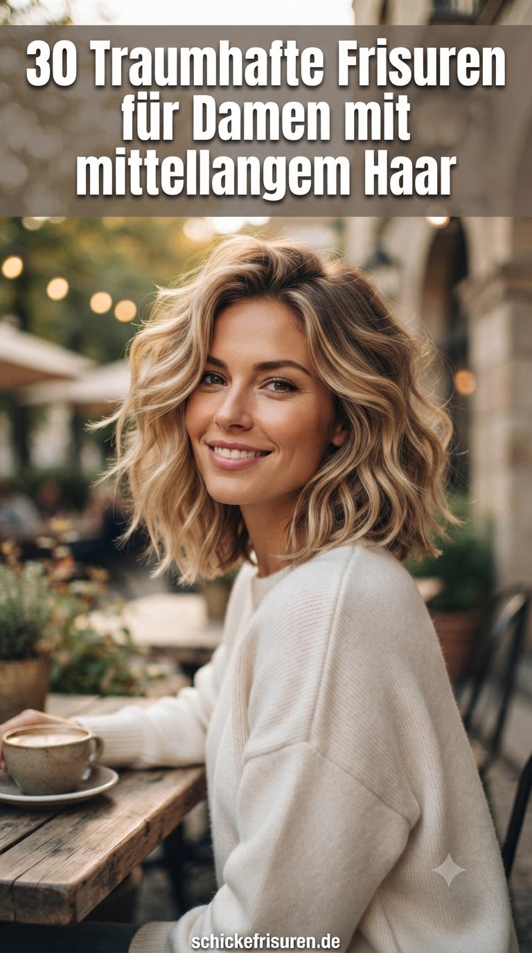 30 Traumhafte Frisuren für Damen mit mittellangem Haar