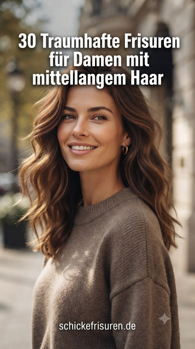 30 Traumhafte Frisuren für Damen mit mittellangem Haar
