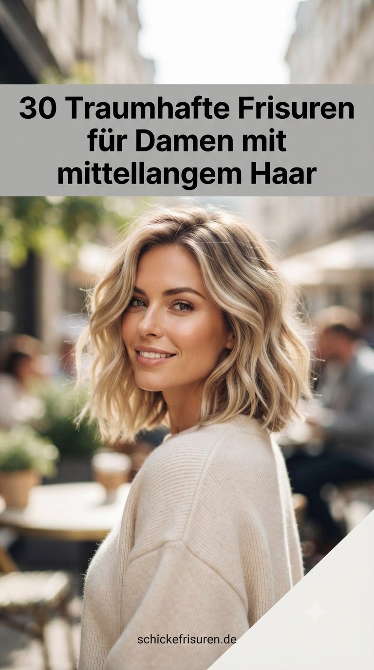 30 Traumhafte Frisuren für Damen mit mittellangem Haar