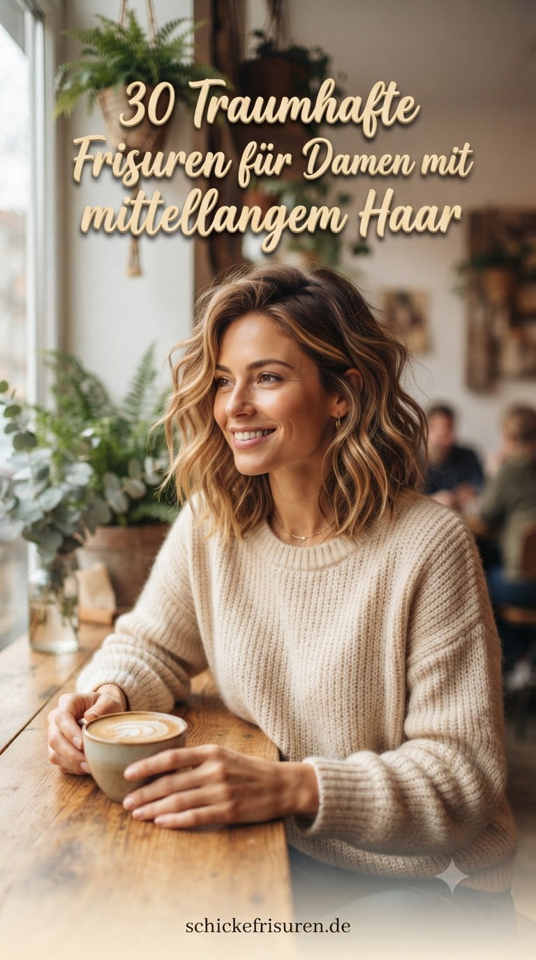 30 Traumhafte Frisuren für Damen mit mittellangem Haar