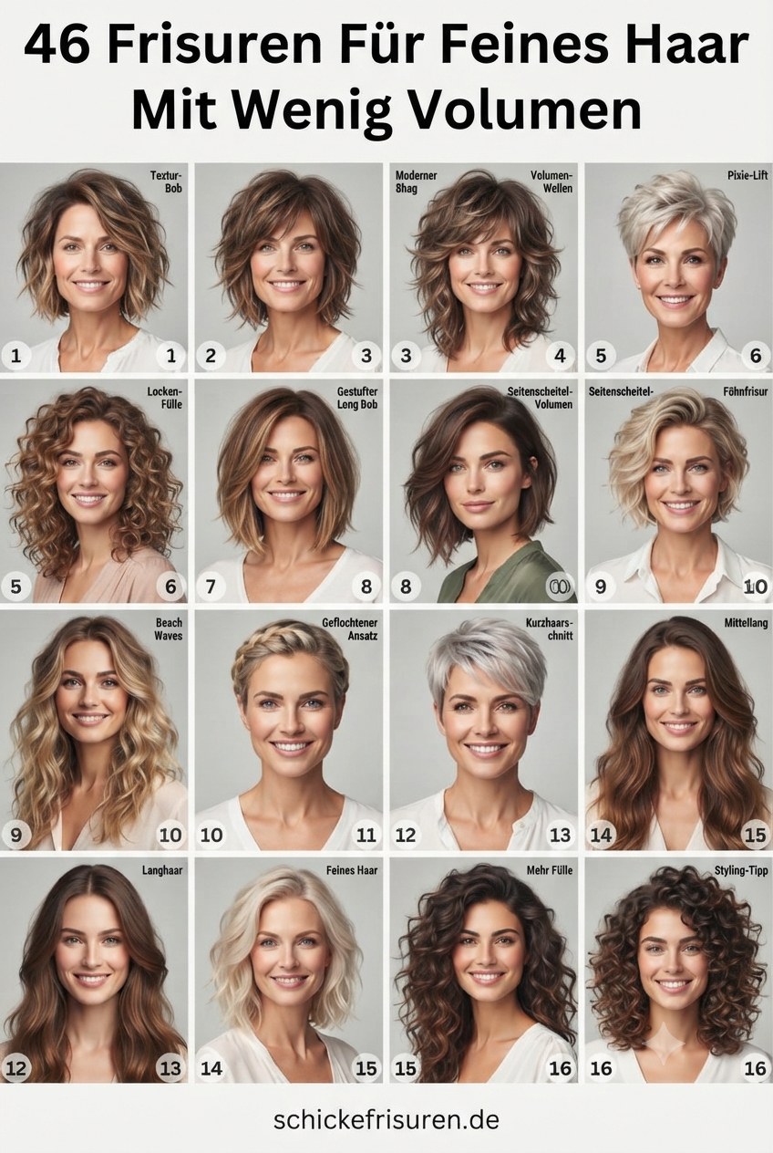 46 Frisuren Für Feines Haar Mit Wenig Volumen