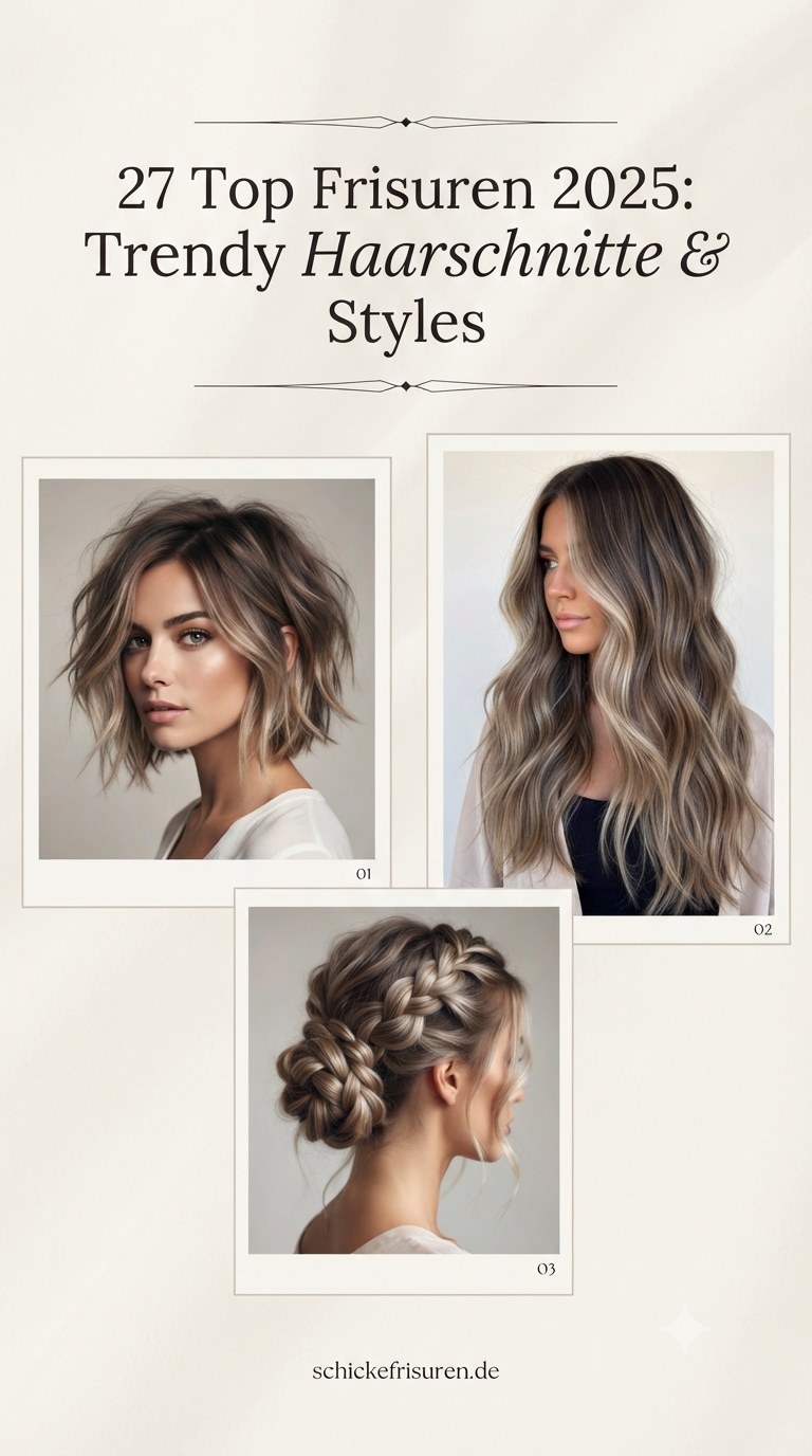 27 Top Frisuren 2025: Trendy Haarschnitte & Styles