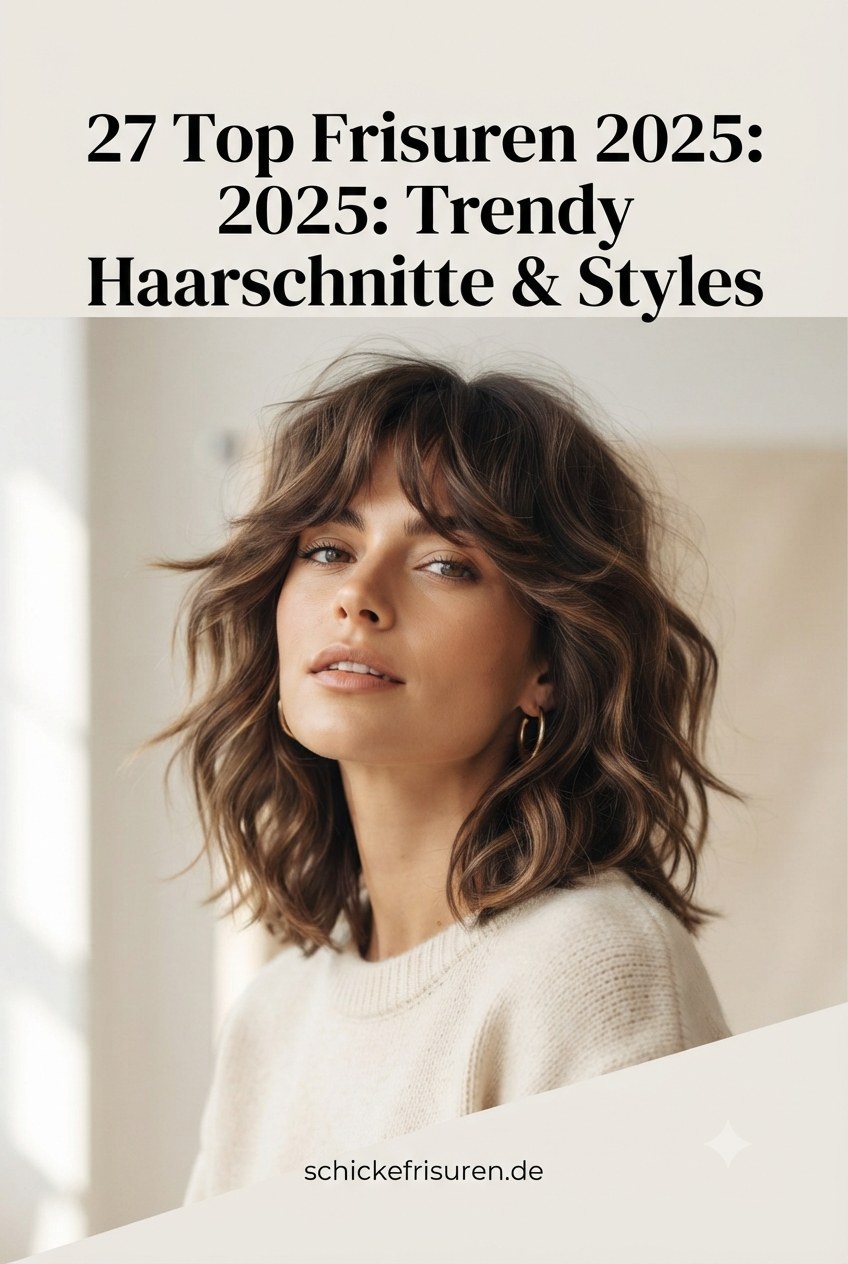 27 Top Frisuren 2025: Trendy Haarschnitte & Styles