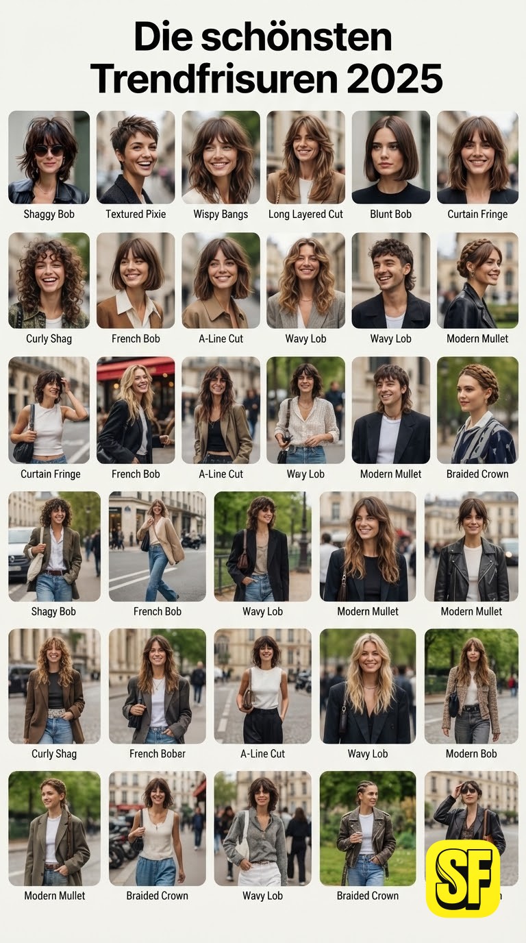Die schönsten Trendfrisuren 2025